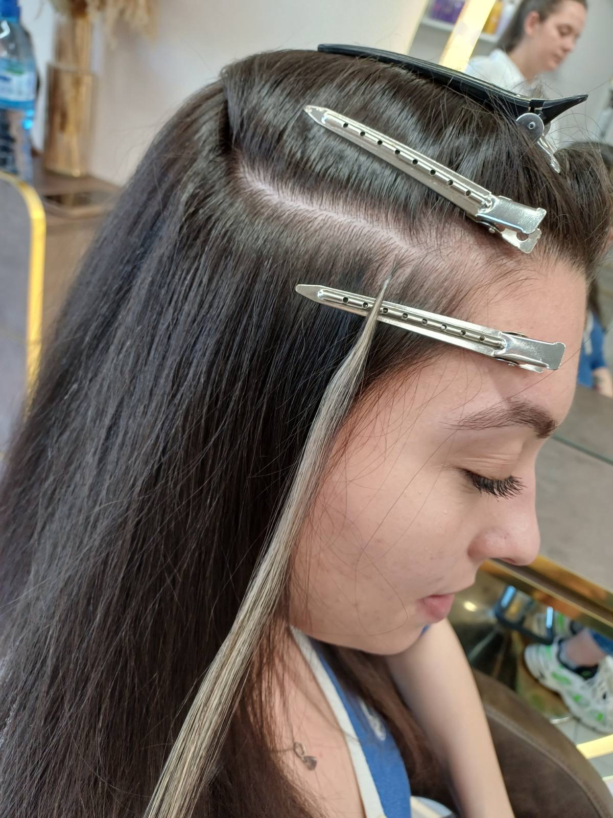 Удължаване на коса на редове, чрез ЗАШИВАНЕ + капси | hairExtensions | Merry's Hair Styling Shop  | Младост 4, ул. Бъднина, бл. 421